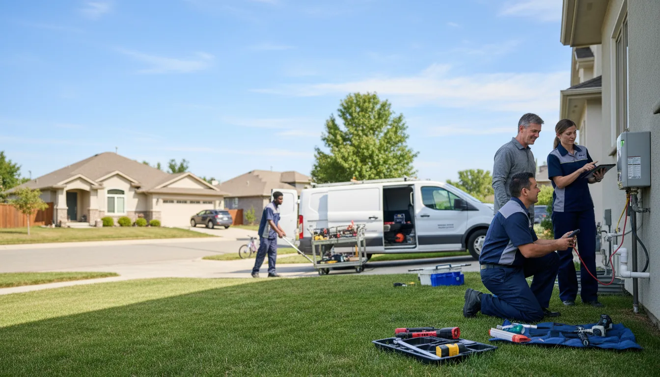Tankless water heater service in Herrick Center, PA